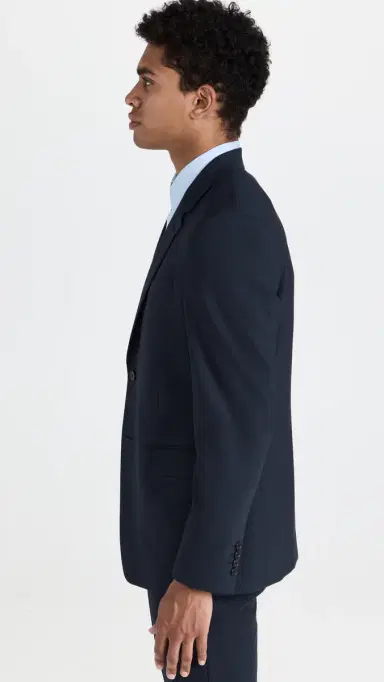 Theory Chambers Stretch Wool Blazer Navy 40L | Thumbnail 4