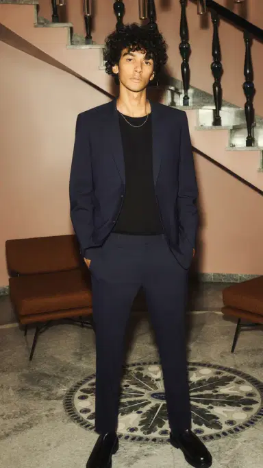 Theory Chambers Stretch Wool Blazer Navy 40L | Thumbnail 5