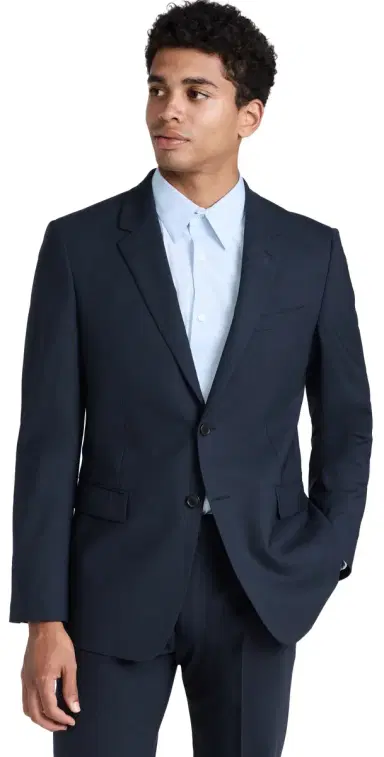 Theory Chambers Stretch Wool Blazer Navy 40L | Thumbnail 1