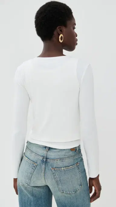 LE BOP Eloise Cropped Cardigan Ivory L | Thumbnail 3