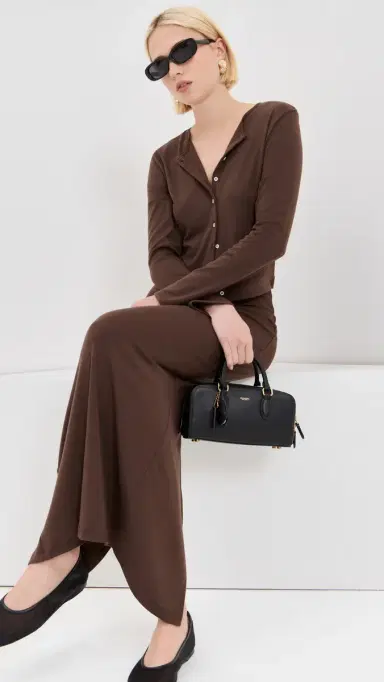 LE BOP Eloise Cropped Cardigan Chocolate M | Thumbnail 2