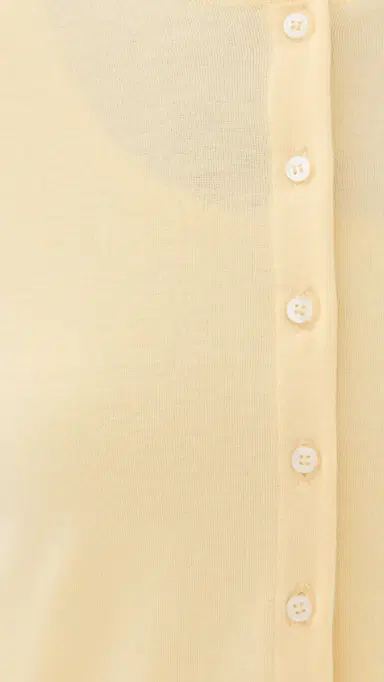 LE BOP Eloise Cropped Cardigan Butter Yellow L | Thumbnail 6