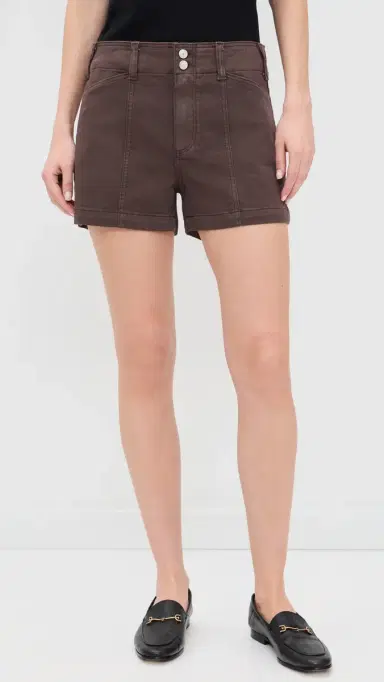 PAIGE Olivia Shorts Rich Chocolate | Thumbnail 3