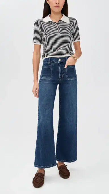 Frame Petite Le Pixie Slim Palazzo Modernist Pocket Jeans Savior | Thumbnail 5 Frame Petite Le Pixie Slim Palazzo Modernist Pocket Jeans Savior | Thumbnail 5