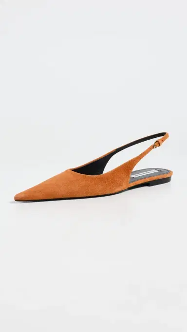 Victoria Beckham Victoria Slingback Flats Bronze | Thumbnail 2
