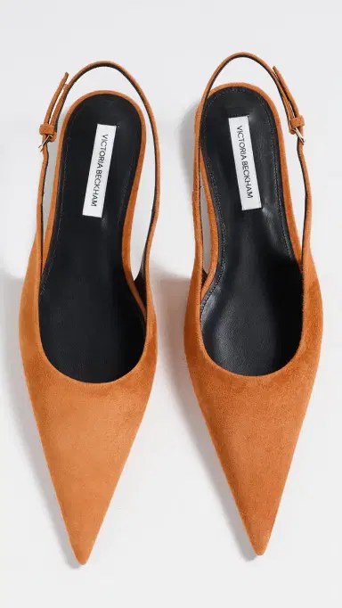 Victoria Beckham Victoria Slingback Flats Bronze | Thumbnail 5