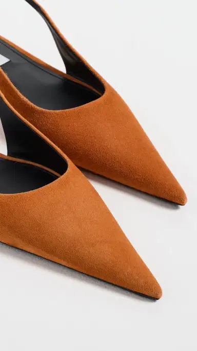 Victoria Beckham Victoria Slingback Flats Bronze | Thumbnail 6