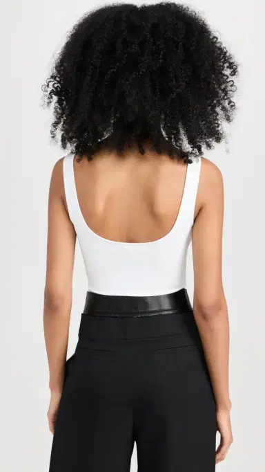 GOOD AMERICAN Sculpting Modern Tank Thong Bodysuit White001 XL | Thumbnail 3 GOOD AMERICAN Sculpting Modern Tank Thong Bodysuit White001 XL | Thumbnail 3