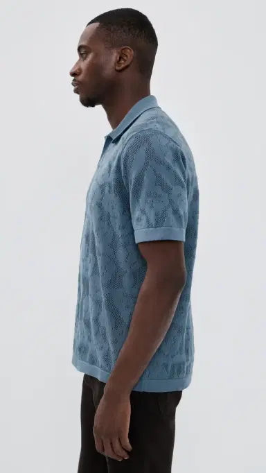 NN07 Ryan Pointelle Polo Stone | Thumbnail 4 NN07 Ryan Pointelle Polo Stone | Thumbnail 4