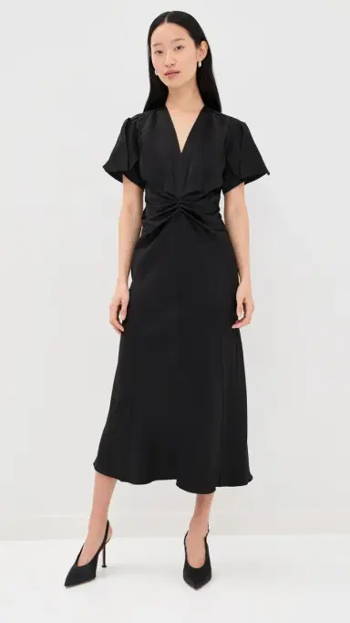 Victoria Beckham Eve Midi Dress | Thumbnail 2 Victoria Beckham Eve Midi Dress | Thumbnail 2