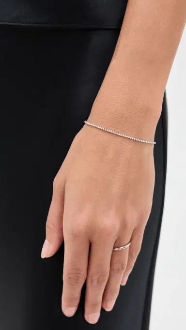 Shashi Micro Teeny Tiny Tennis Bracelet | Thumbnail 3