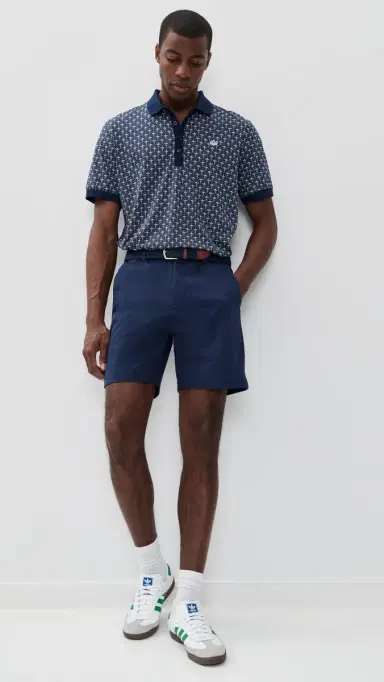 Adidas Golf Original Twist Weave Shorts 7 Night Indigo 34 | Thumbnail 5