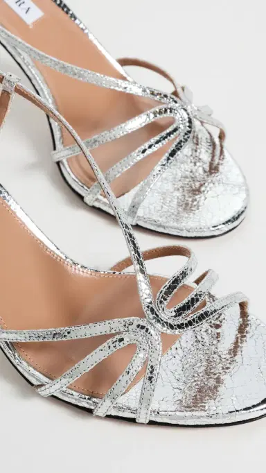 Aquazzura Talk To Me Sandals 75mm Silver | Thumbnail 6 Aquazzura Talk To Me Sandals 75mm Silver | Thumbnail 6