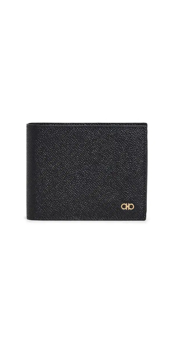 Micro Gancio 6CC Bifold Wallet Nero One Size
