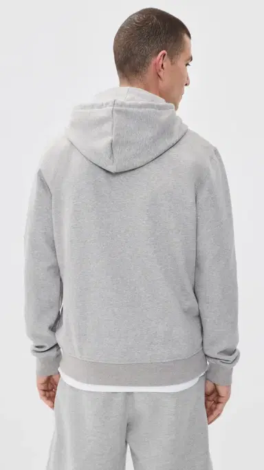 Adidas Trefoil Essentials Hoodie Medium Grey Heather/White L | Thumbnail 3