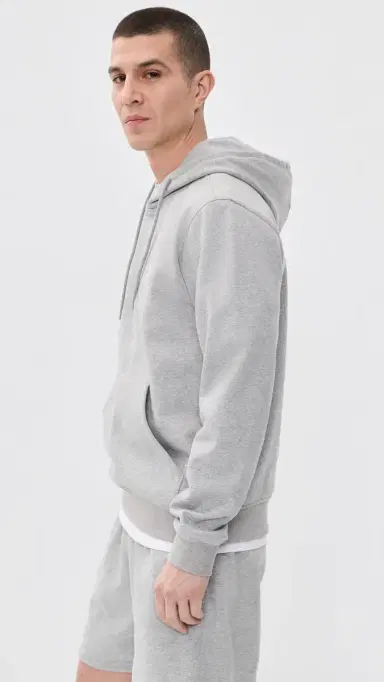 Adidas Trefoil Essentials Hoodie Medium Grey Heather/White L | Thumbnail 4