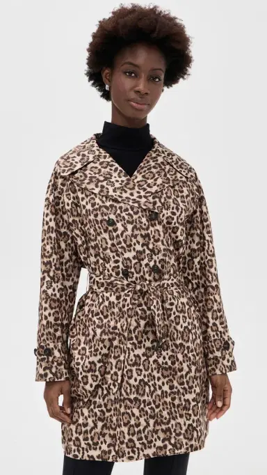 Save the Duck Tecla Trench Coat Leopard S | Thumbnail 2