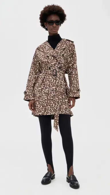 Save the Duck Tecla Trench Coat Leopard S | Thumbnail 5