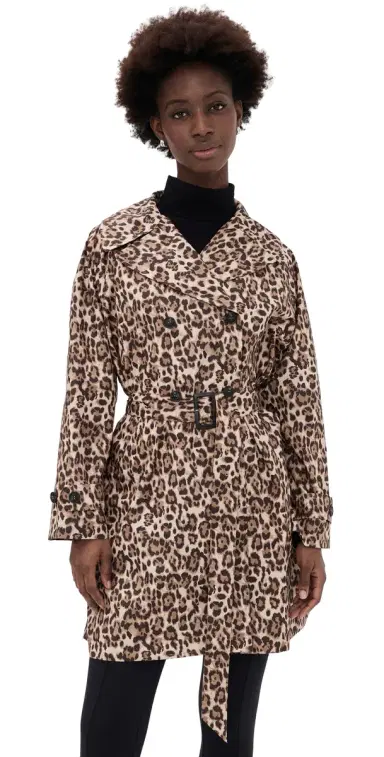 Save the Duck Tecla Trench Coat Leopard S | Thumbnail 1