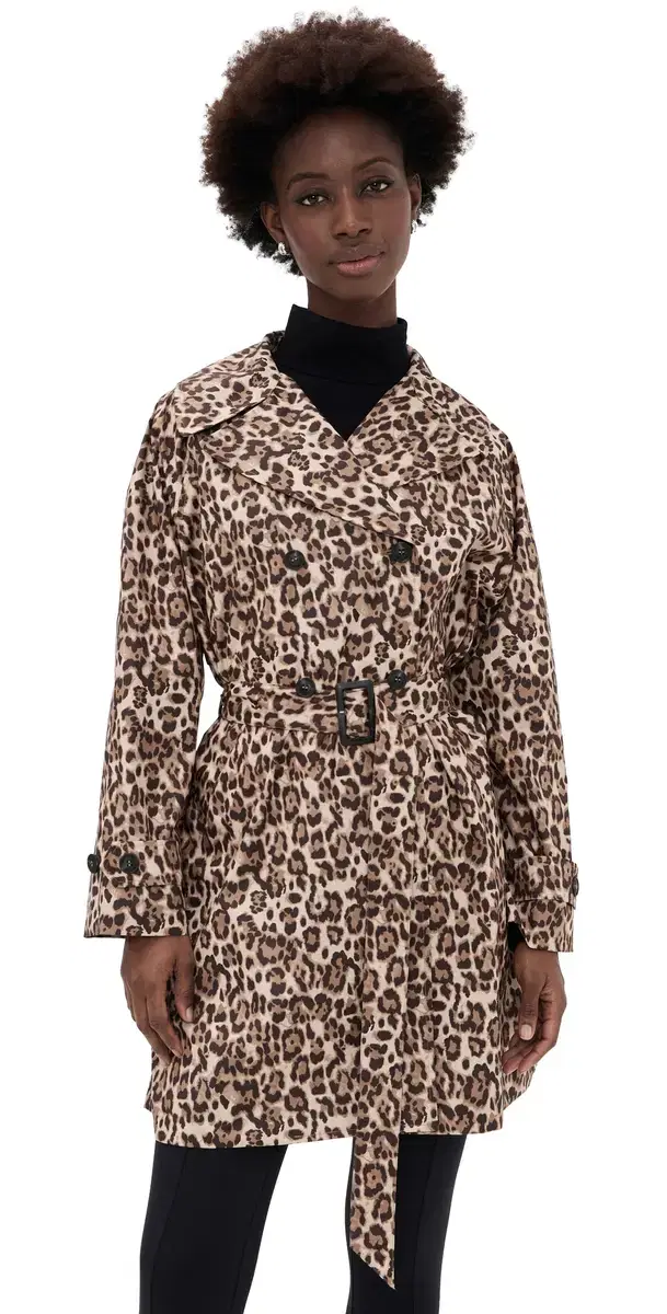 Save the Duck Tecla Trench Coat Leopard S