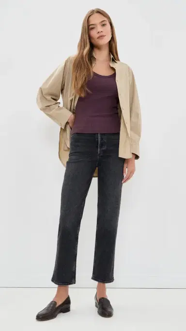 AGOLDE 90s Pinch Waist Crop High Rise Straight Jeans 27.5 Radius 24 | Thumbnail 5 AGOLDE 90s Pinch Waist Crop High Rise Straight Jeans 27.5 Radius 24 | Thumbnail 5