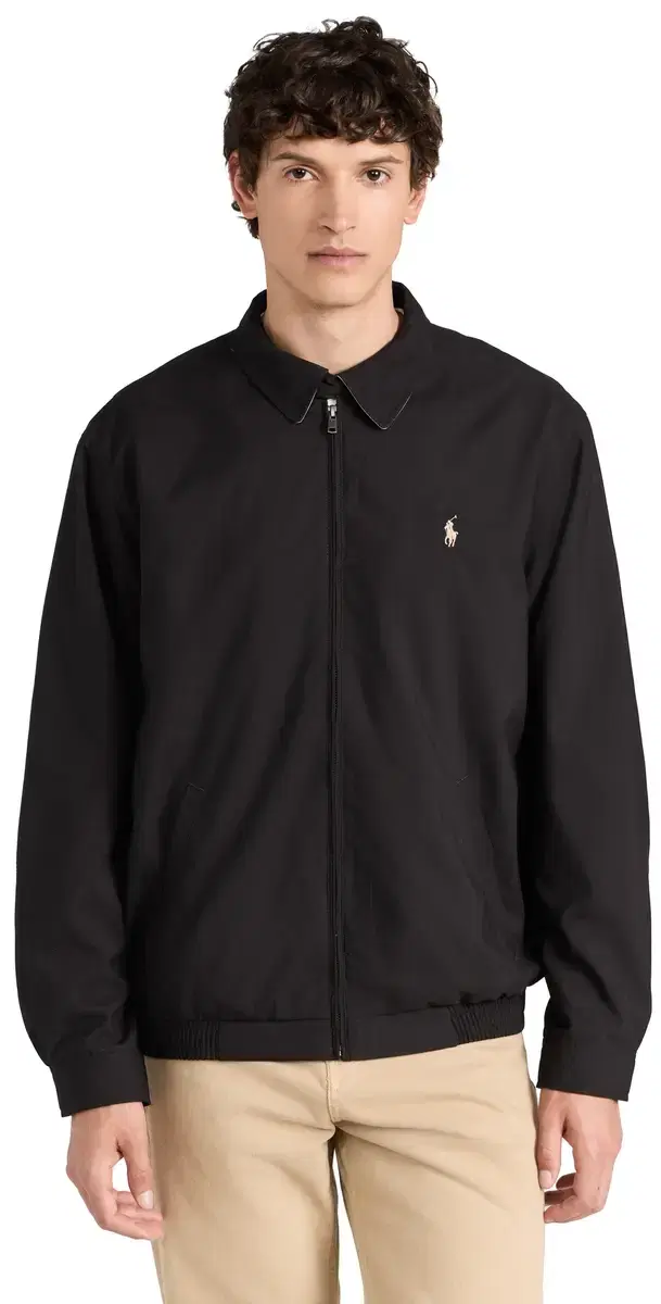 Polo Ralph Lauren Bi-wing Windbreaker Jacket RL Black
