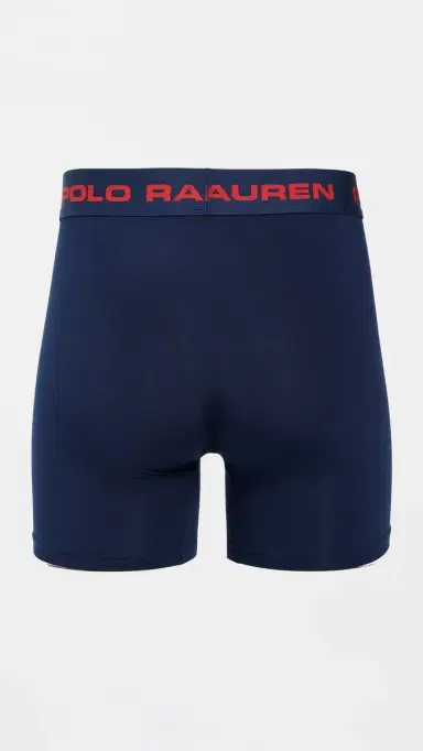 Polo Ralph Lauren Underwear Perfect Pouch odal Boxer Briefs 3 Pack Cruise Navy | Thumbnail 4