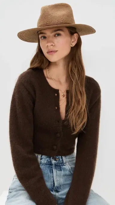 JANESSA LEONE Sherman Hat Brown M | Thumbnail 3