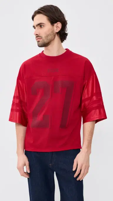 Rhude Lightning Football Jersey Red | Thumbnail 2 Rhude Lightning Football Jersey Red | Thumbnail 2