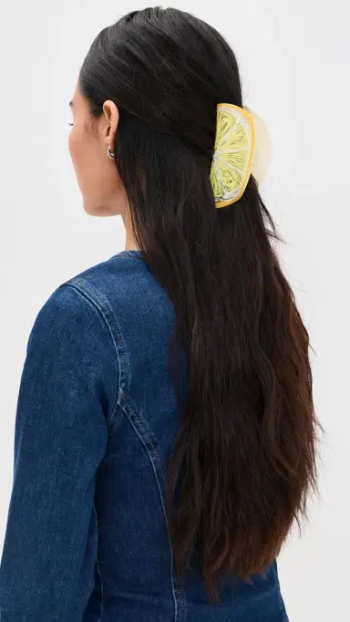 By Adina Eden Lemon Slice Hair Claw Clip | Thumbnail 3