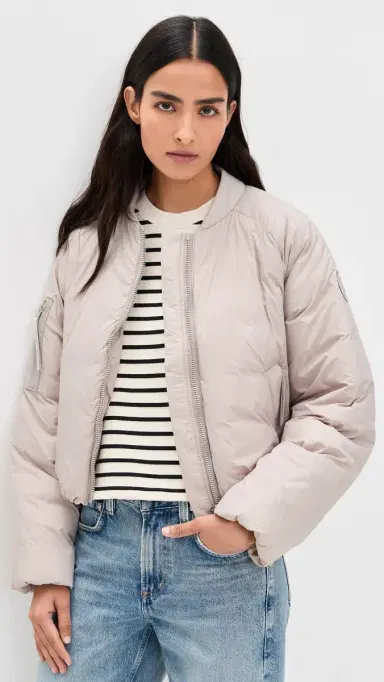 Canada Goose Elba Bomber Jacket Limestone L | Thumbnail 2 Canada Goose Elba Bomber Jacket Limestone L | Thumbnail 2