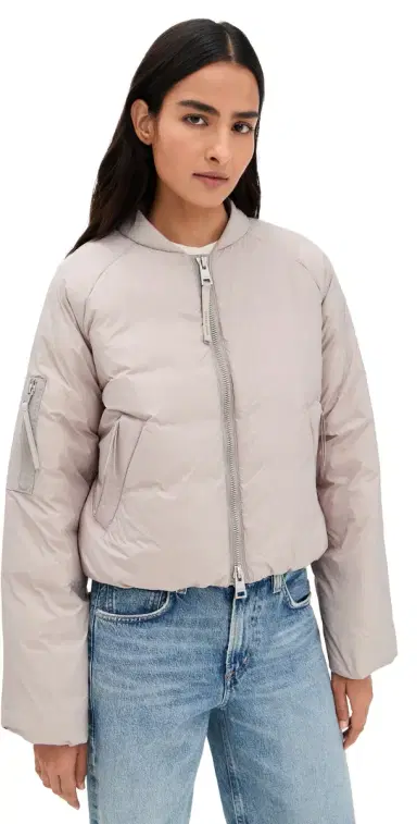 Canada Goose Elba Bomber Jacket Limestone L | Thumbnail 1 Canada Goose Elba Bomber Jacket Limestone L | Thumbnail 1