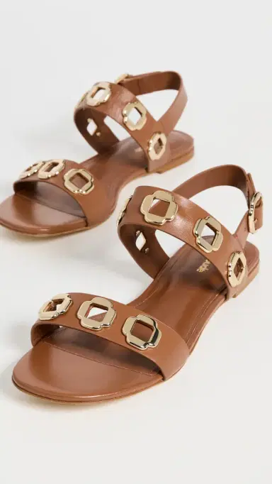 Larroudé Milan Sandals Caramel | Thumbnail 2