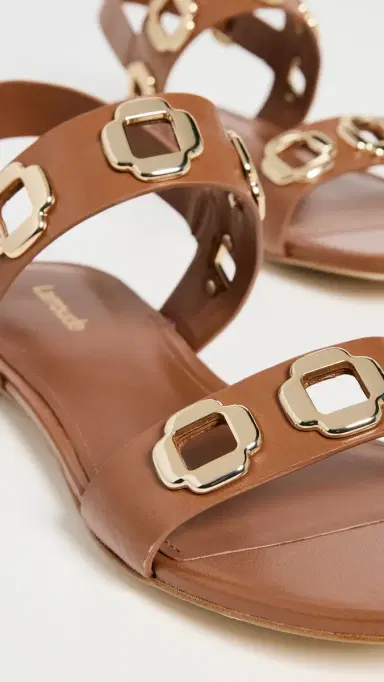 Larroudé Milan Sandals Caramel | Thumbnail 6