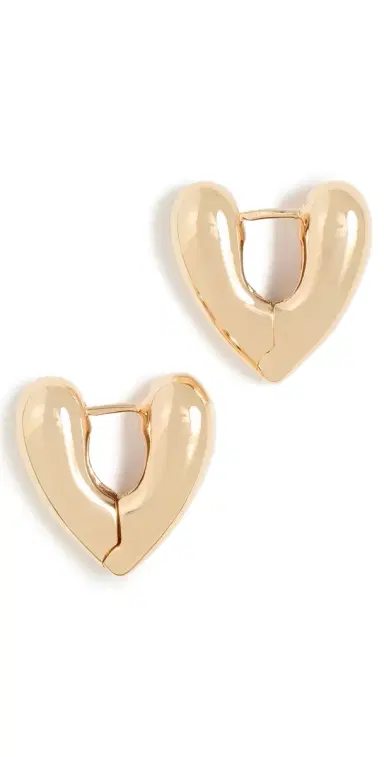 Annika Inez Small Heart Hoops | Thumbnail 1 Annika Inez Small Heart Hoops | Thumbnail 1