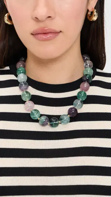 Brinker + Eliza Cosmic Necklace Fluorite One Size | Thumbnail 3