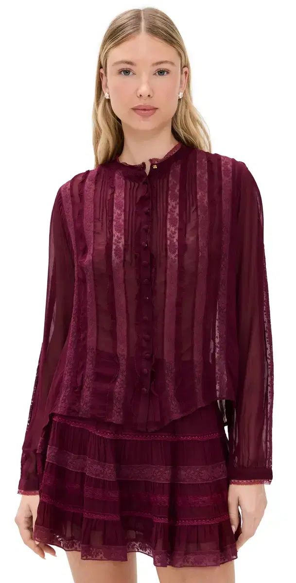 Alvynne Top Oxblood