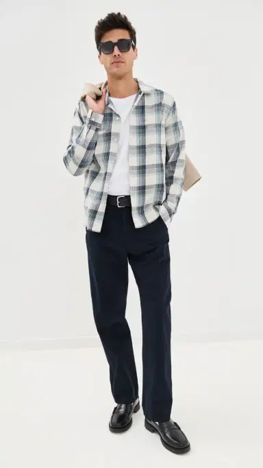 Vince Louie Straight Fit Peached Cotton Chinos Coastal 30 | Thumbnail 2