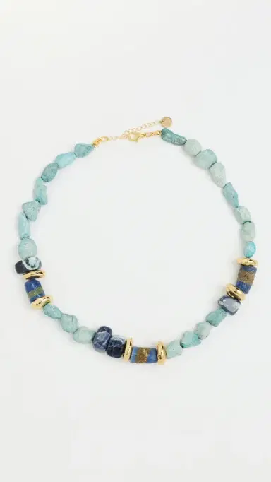 Maison Irem Cura Necklace Turquoise One Size | Thumbnail 2
