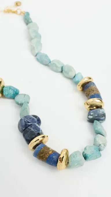 Maison Irem Cura Necklace Turquoise One Size | Thumbnail 4