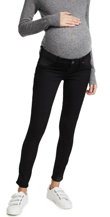 PAIGE Transcend Verdugo Ultra Skinny Maternity Jeans Black Shadow 30 | Thumbnail 1 PAIGE Transcend Verdugo Ultra Skinny Maternity Jeans Black Shadow 30 | Thumbnail 1