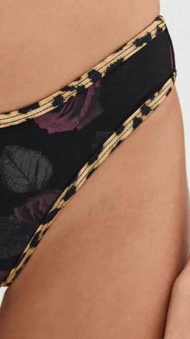 Good American Reversible Good 90s Bikini Bottoms ucky Roses | Thumbnail 6