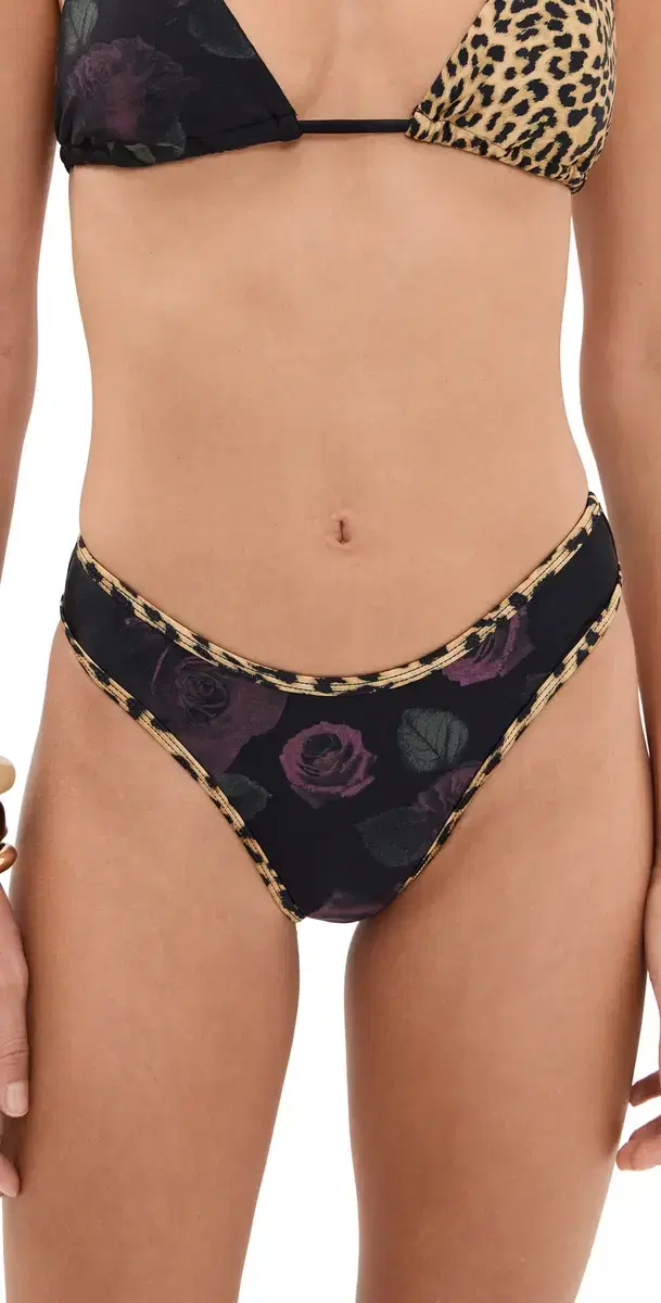 Good American Reversible Good 90s Bikini Bottoms ucky Roses