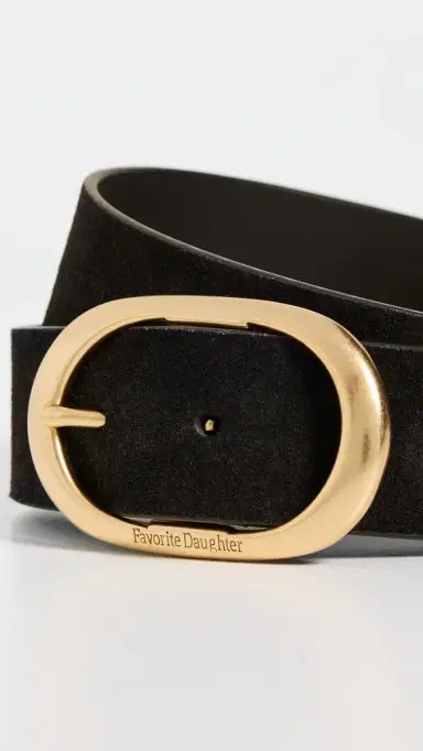 Favorite Daughter The Suede Jean Belt Black/Antique Brass | Thumbnail 5