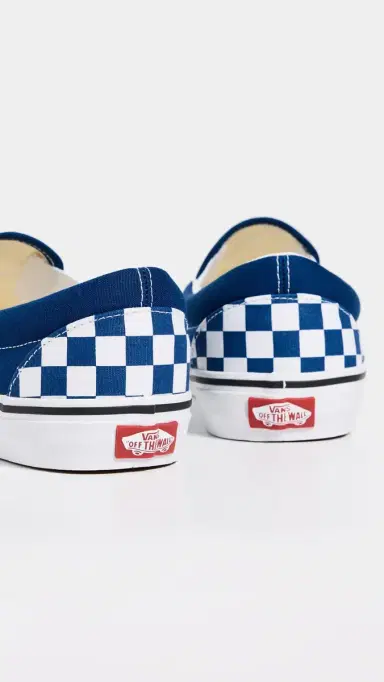 Vans U Classic Slip-On Sneakers Checkerboard True Blue M 11 | Thumbnail 3