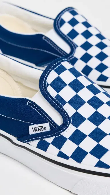 Vans U Classic Slip-On Sneakers Checkerboard True Blue M 11 | Thumbnail 5
