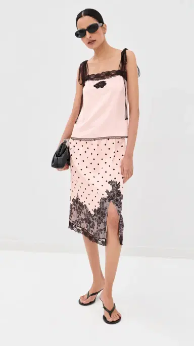 Marc Jacobs Trompe 'Loeil Dots Skirt Blush Multi | Thumbnail 2 Marc Jacobs Trompe 'Loeil Dots Skirt Blush Multi | Thumbnail 2