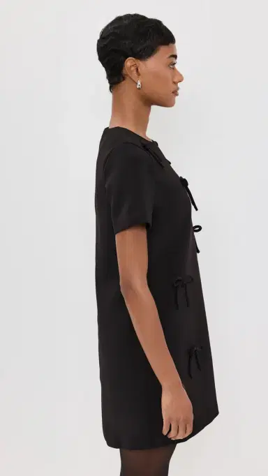 English Factory Bow Detailed Mini Dress Black | Thumbnail 4