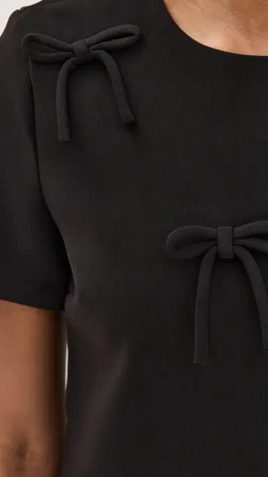 English Factory Bow Detailed Mini Dress Black | Thumbnail 6
