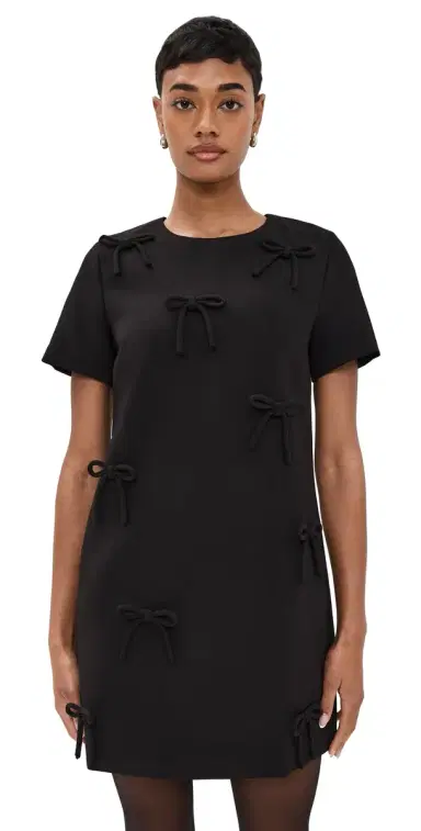 English Factory Bow Detailed Mini Dress Black | Thumbnail 1